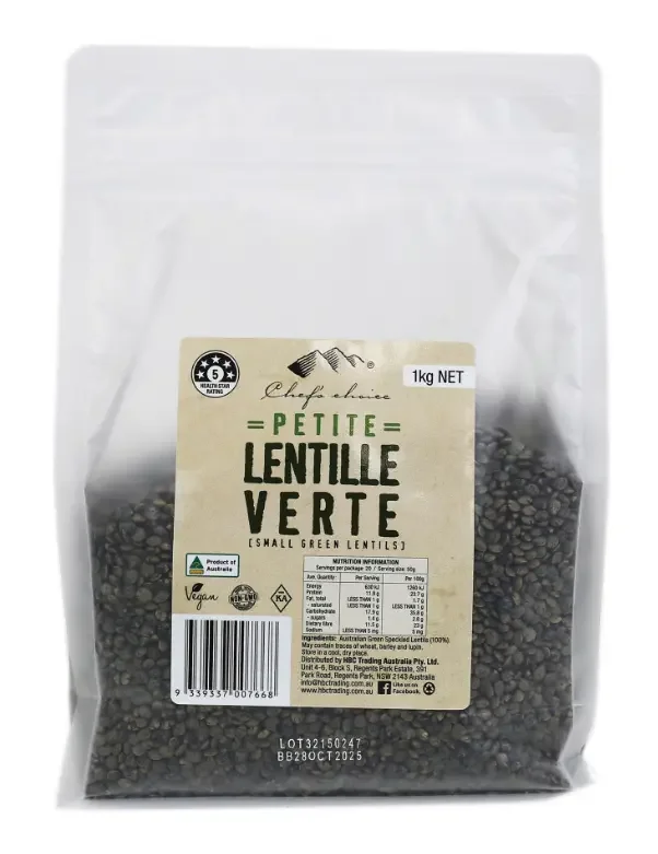 Chef's Choice Petite Lentille Verte (Du Puy) 1Kg
