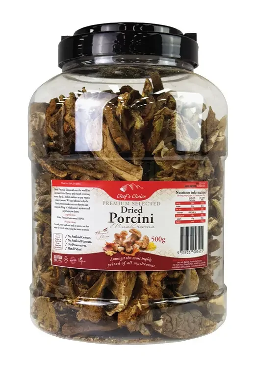 Chefs Choice Dried Porcini Mushrooms 500g