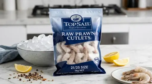 TopSail (45583) Raw Prawn Cutlets 21/25 1kg