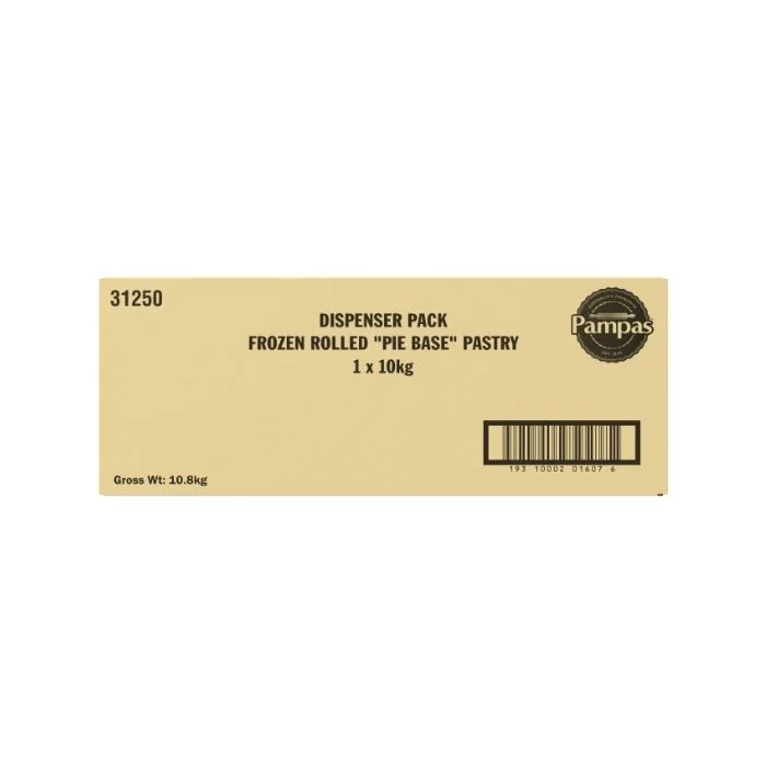 Frozen Rolled Pie Base Pastry 10kg