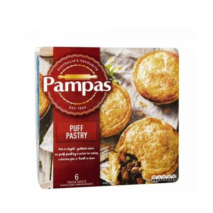 Pampas Frozen Puff Pastry Sheet 1kg