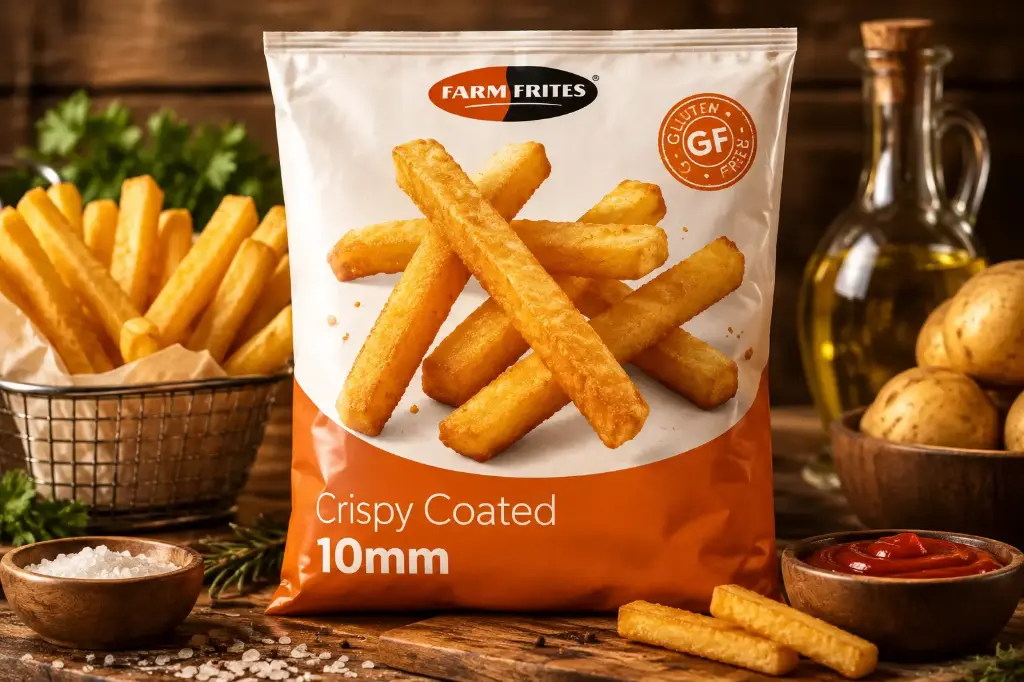 Farm Frites (437.001) 10mm Crispy Coated Chips G/F 4x2.5kg
