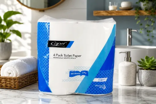 Toilet Tissue Roll 2 Ply 400 Sheets x 48pcs