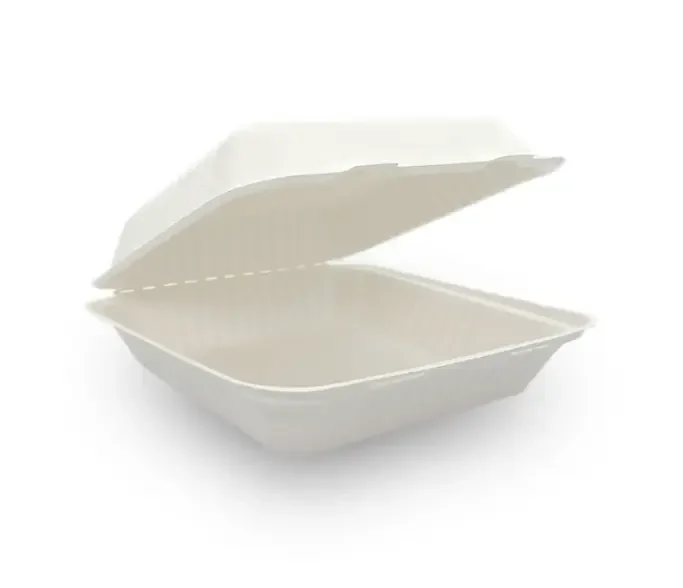 Earth Pak (EP-NPC0401W) Pulp Clam Dinner Box 9x9x3 200pcs