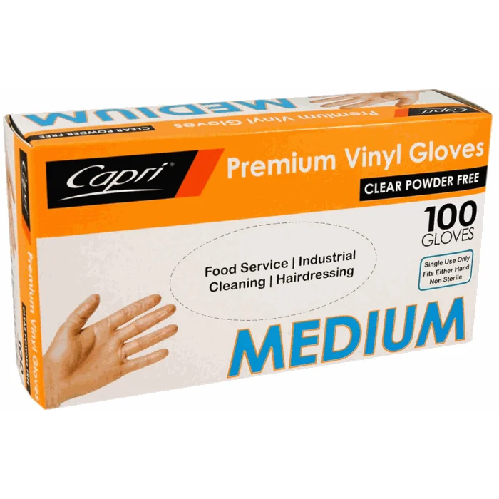 Gloves (C-GV0005) Powder Free Medium 100pcs