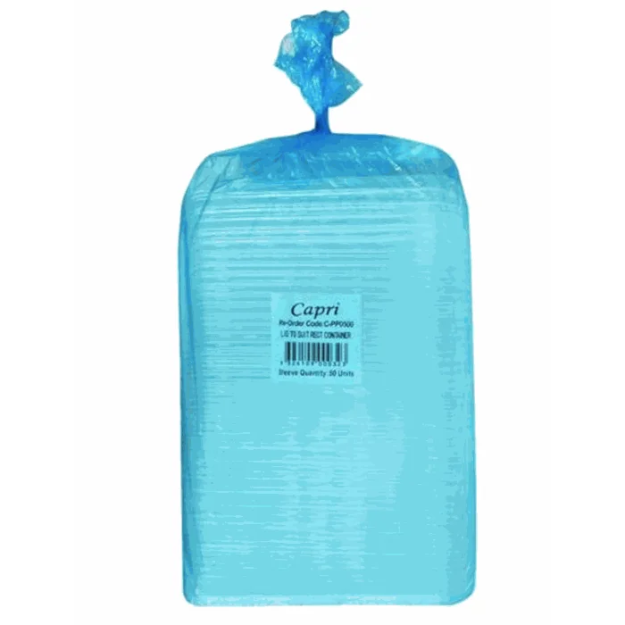 Capri (C-PP0600) Lids to Suit Freezer Grade Rectangular Container x 50pcs