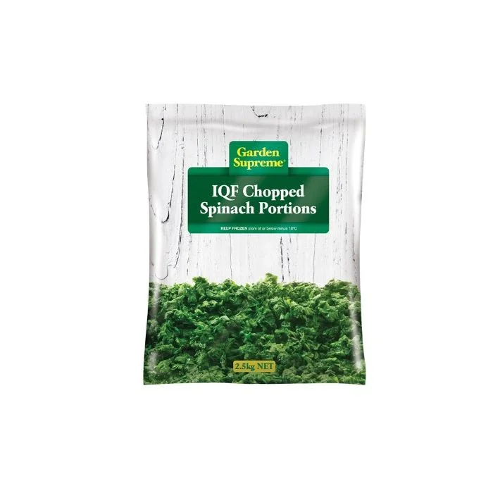 Garden Supreme IQF Chopped Spinach Portions 2.5kg