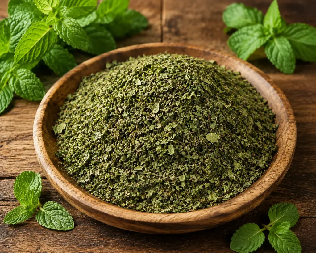 Mint Leaves Rubbed
