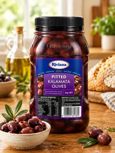 Riviana Kalamatta Pitted Olives 2kg