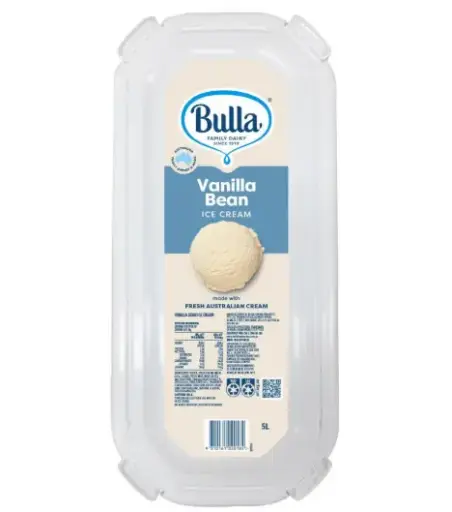 Bulla Vanilla Bean Ice Cream Tray 5L