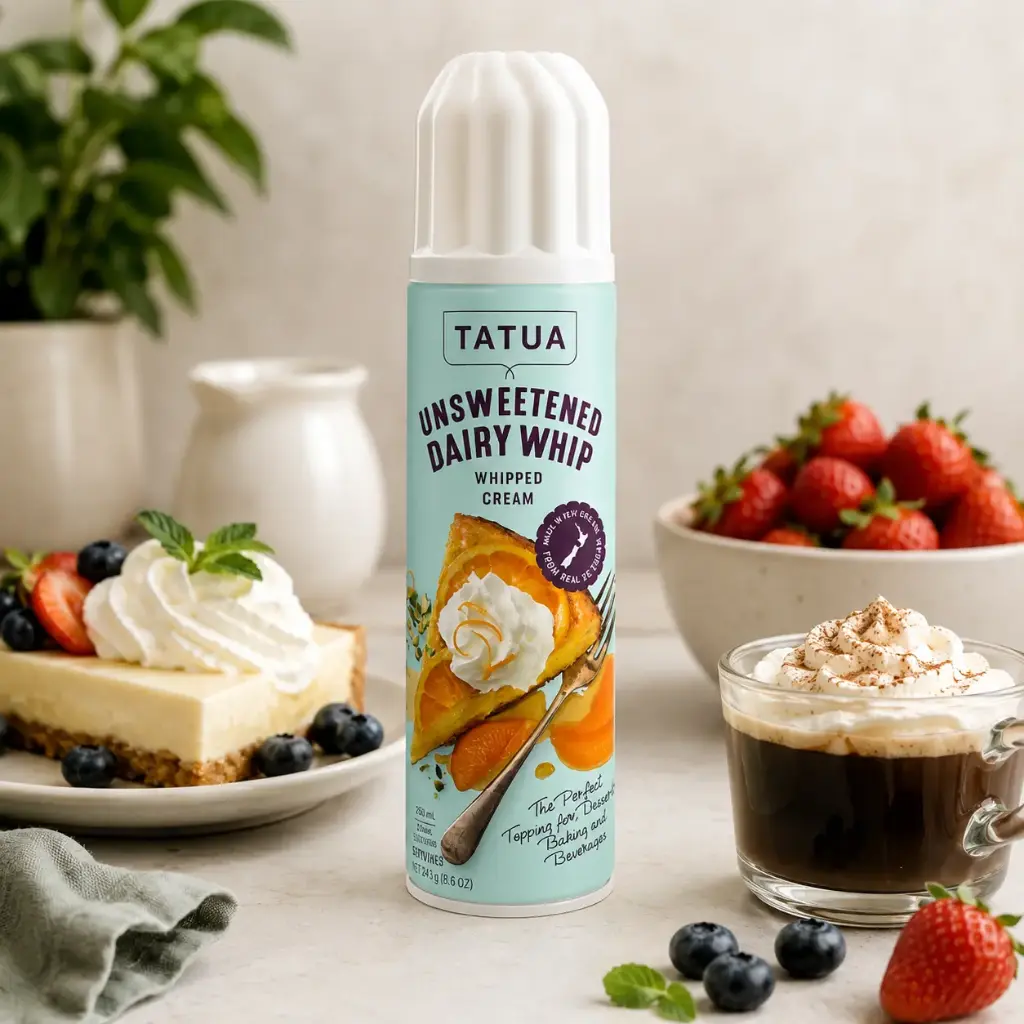 Tatua Unsweetened Dairy Whip Whipped Cream 500g