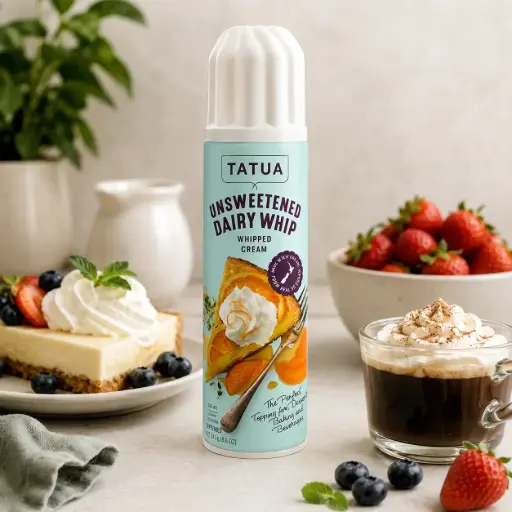 Tatua Unsweetened Dairy Whip Whipped Cream 500g