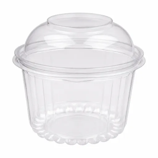Capri (C-4016DL) Show Bowl Dome Hinged Lid Clear 16oz / 455ml - 250pcs