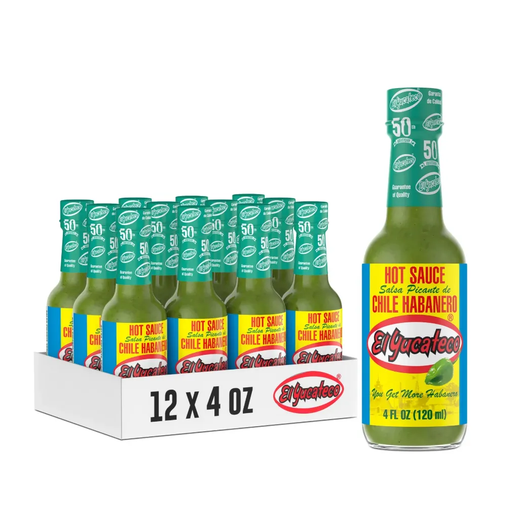 EI Yucateco Green Habanero Hot Sauce 12 x 120ml